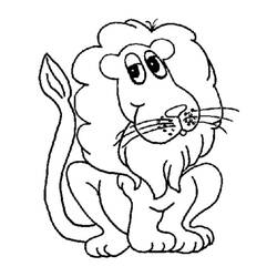 Lion (Animals) coloring page #174853 to print and color