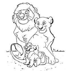 Lion (Animals) coloring page #174854 to print and color