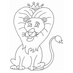 Lion (Animals) coloring page #174860 to print and color
