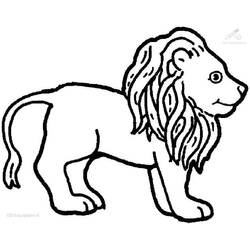 Lion (Animals) coloring page #174865 to print and color