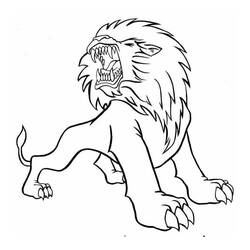 Lion (Animals) coloring page #174867 to print and color