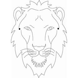 Lion (Animals) coloring page #174869 to print and color