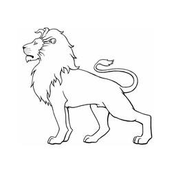 Lion (Animals) coloring page #174872 to print and color