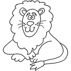 Lion (Animals) coloring page #174873 to print and color