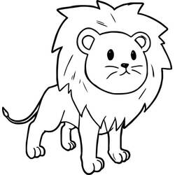 Lion (Animals) coloring page #174876 to print and color