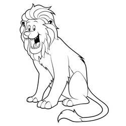 Lion (Animals) coloring page #174880 to print and color