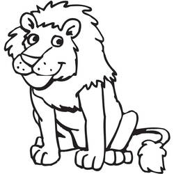 Lion (Animals) coloring page #174885 to print and color