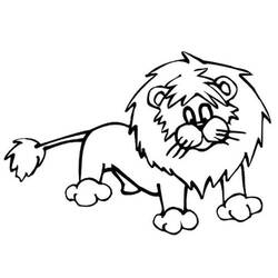 Lion (Animals) coloring page #174886 to print and color