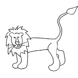 Lion (Animals) coloring page #174888 to print and color