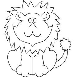 Lion (Animals) coloring page #174889 to print and color