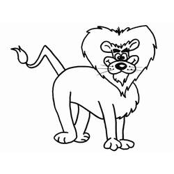 Lion (Animals) coloring page #174892 to print and color
