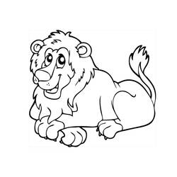 Lion (Animals) coloring page #174894 to print and color