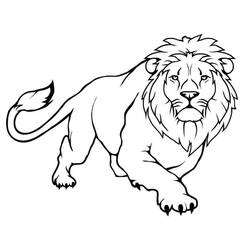Lion (Animals) coloring page #174896 to print and color