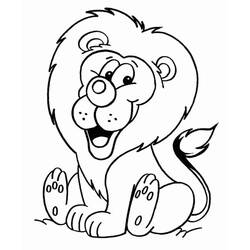 Lion (Animals) coloring page #174897 to print and color