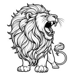 Lion (Animals) coloring page #215479 to print and color