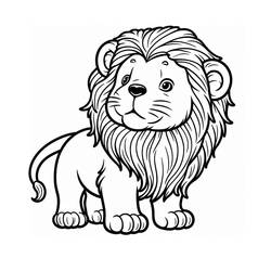 Lion (Animals) coloring page #215492 to print and color