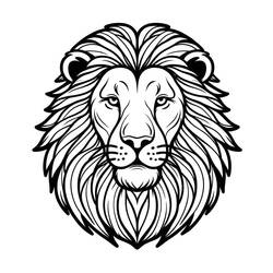 Lion (Animals) coloring page #218693 to print and color