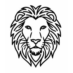 Lion (Animals) coloring page #218694 to print and color