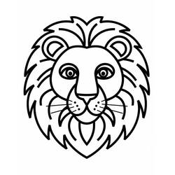 Lion (Animals) coloring page #218695 to print and color