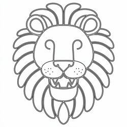 Lion (Animals) coloring page #218698 to print and color