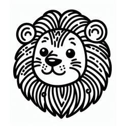 Lion (Animals) coloring page #218700 to print and color