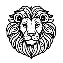 Lion (Animals) coloring page #218706 to print and color