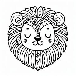 Lion (Animals) coloring page #218707 to print and color