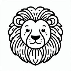 Lion (Animals) coloring page #218708 to print and color