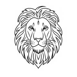Lion (Animals) coloring page #218710 to print and color