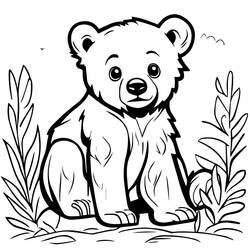 Little Bear (Animals) coloring page #214465 to print and color