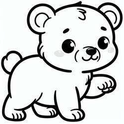 Little Bear (Animals) coloring page #214467 to print and color