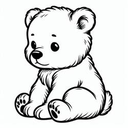 Little Bear (Animals) coloring page #214472 to print and color