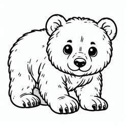 Little Bear (Animals) coloring page #214473 to print and color