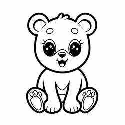 Little Bear (Animals) coloring page #214475 to print and color