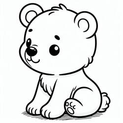 Little Bear (Animals) coloring page #214476 to print and color
