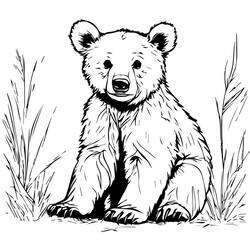 Little Bear (Animals) coloring page #214479 to print and color