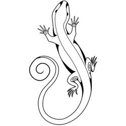 Coloring page: Lizard (Animals) #179629 - Free Printable Coloring Pages