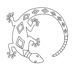Coloring page: Lizard (Animals) #217861 - Free Printable Coloring Pages