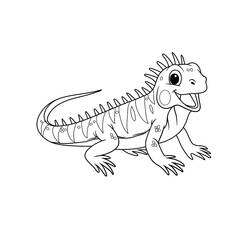 Coloring page: Lizard (Animals) #217863 - Free Printable Coloring Pages