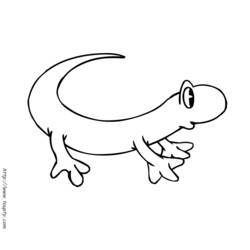 Coloring page: Lizards (Animals) #22290 - Printable coloring pages