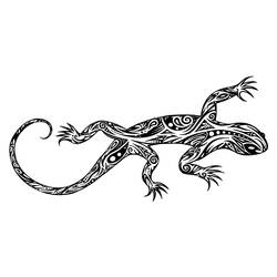 Coloring pages: Lizards - Free Printable Coloring Pages