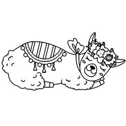 Coloring page: Llama (Animals) #179517 - Free Printable Coloring Pages