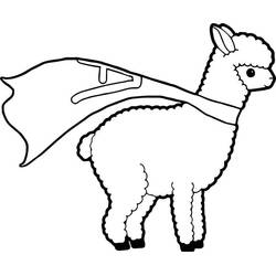 Coloring page: Llama (Animals) #179518 - Free Printable Coloring Pages