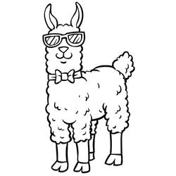 Coloring page: Llama (Animals) #179528 - Free Printable Coloring Pages