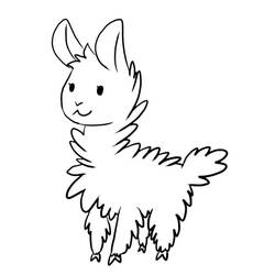 Coloring page: Llama (Animals) #179539 - Free Printable Coloring Pages