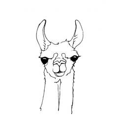 Coloring page: Llama (Animals) #179544 - Free Printable Coloring Pages