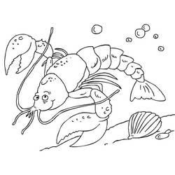 Coloring page: Lobster (Animals) #186725 - Free Printable Coloring Pages