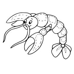 Coloring page: Lobster (Animals) #186727 - Free Printable Coloring Pages