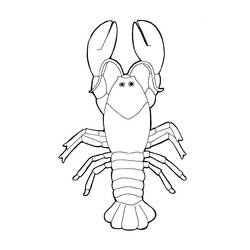 Coloring page: Lobster (Animals) #186728 - Free Printable Coloring Pages