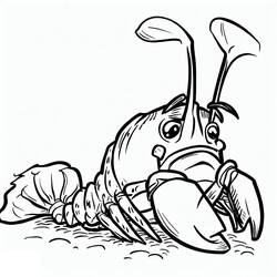 Coloring page: Lobster (Animals) #186732 - Free Printable Coloring Pages